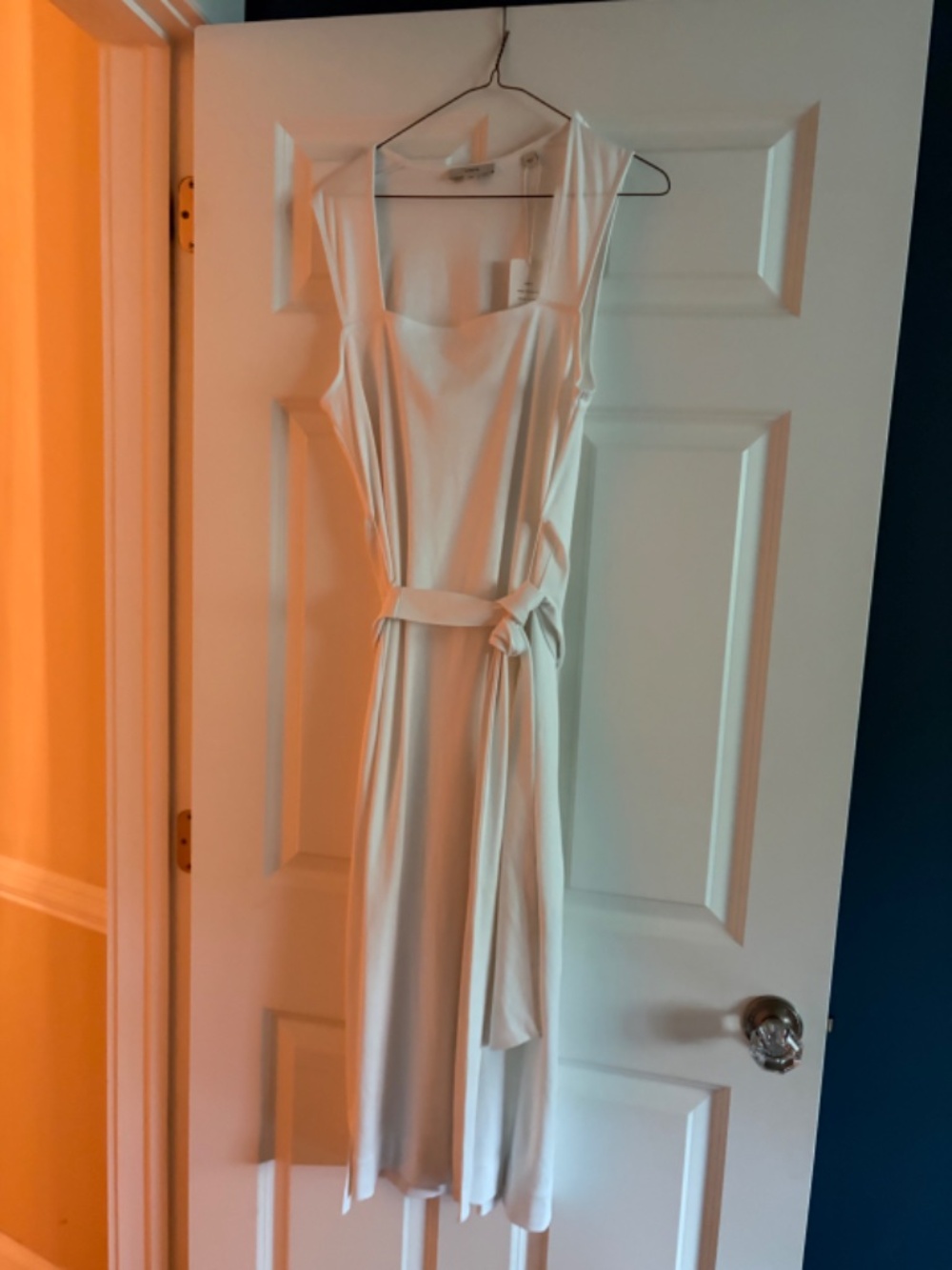 Vince white sleeveless dress NWT